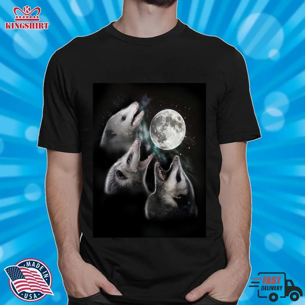 Oh 3 Opossum Moon Classic T Shirt Long Sleeve