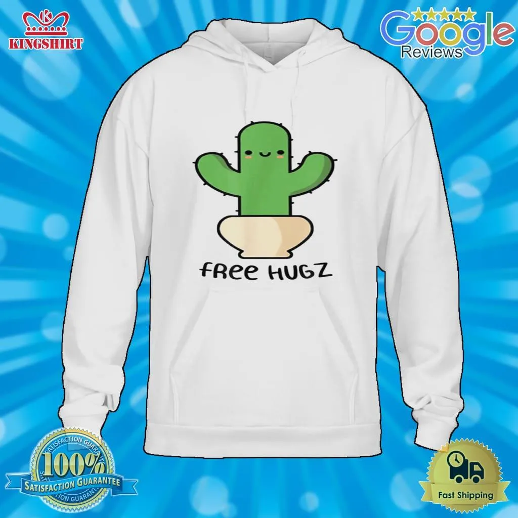 Free Style Cactus Free Hugs Cute Spiky Cactus Shirt Women T-Shirt