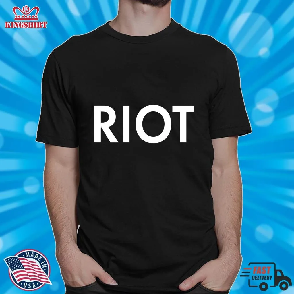 Awesome RIOT White Essential T Shirt Long Sleeve