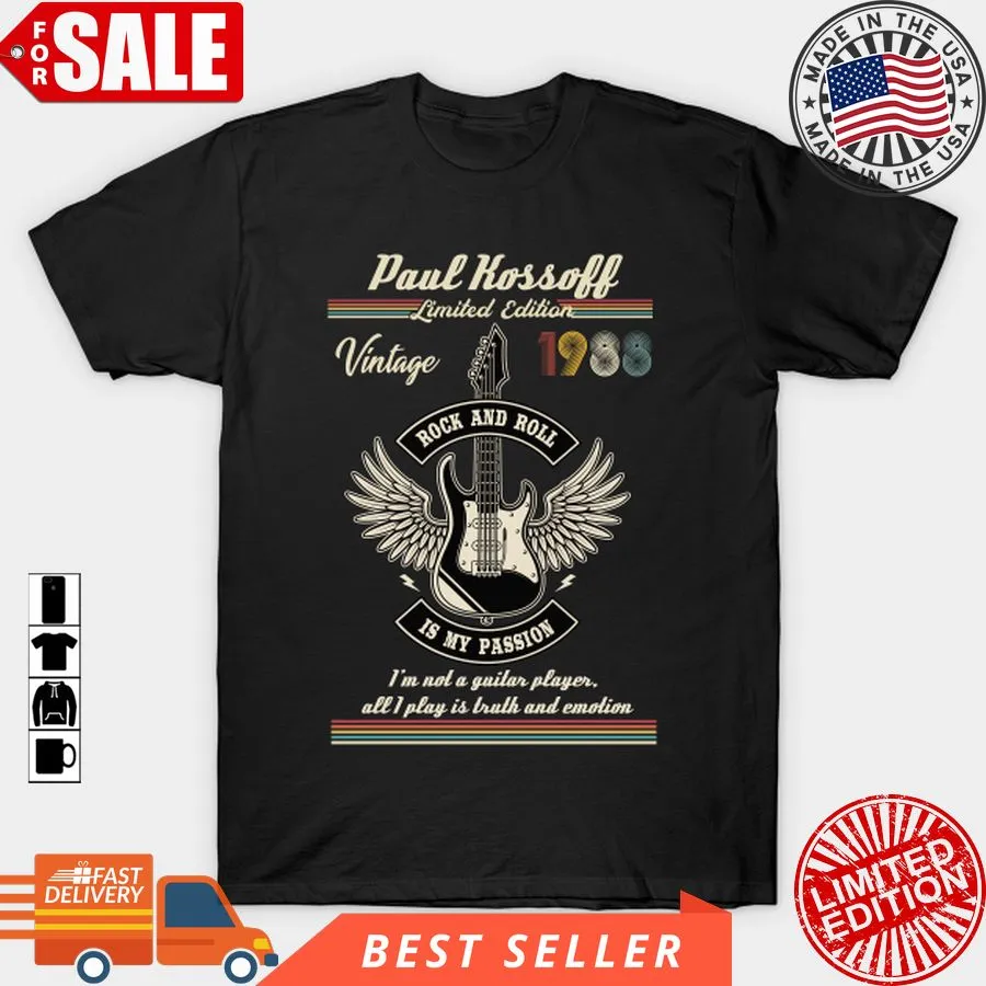 Vintage Paul Kossoff T Shirt, Hoodie, Sweatshirt, Long Sleeve Youth T-Shirt