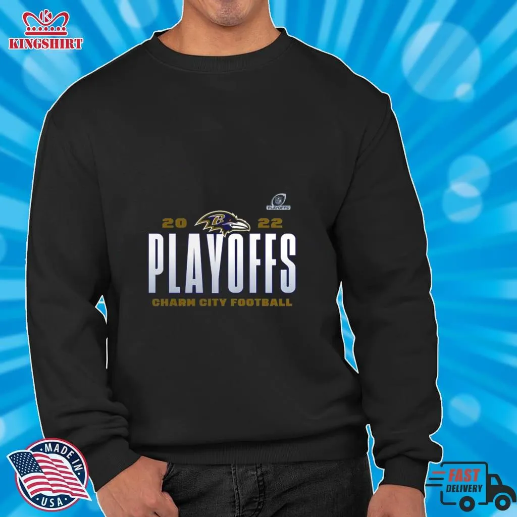 Vote Shirt Baltimore Ravens 2022 Nfl Playoffs Charm City Football Shirt Unisex Tshirt
