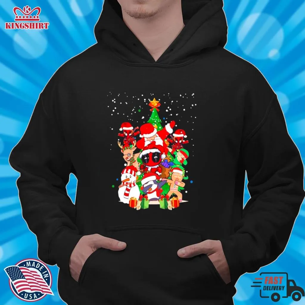 Official Santa Claus Dead Pool Elf Snowman Merry Christmas Tree 2022 Shirt Shirt