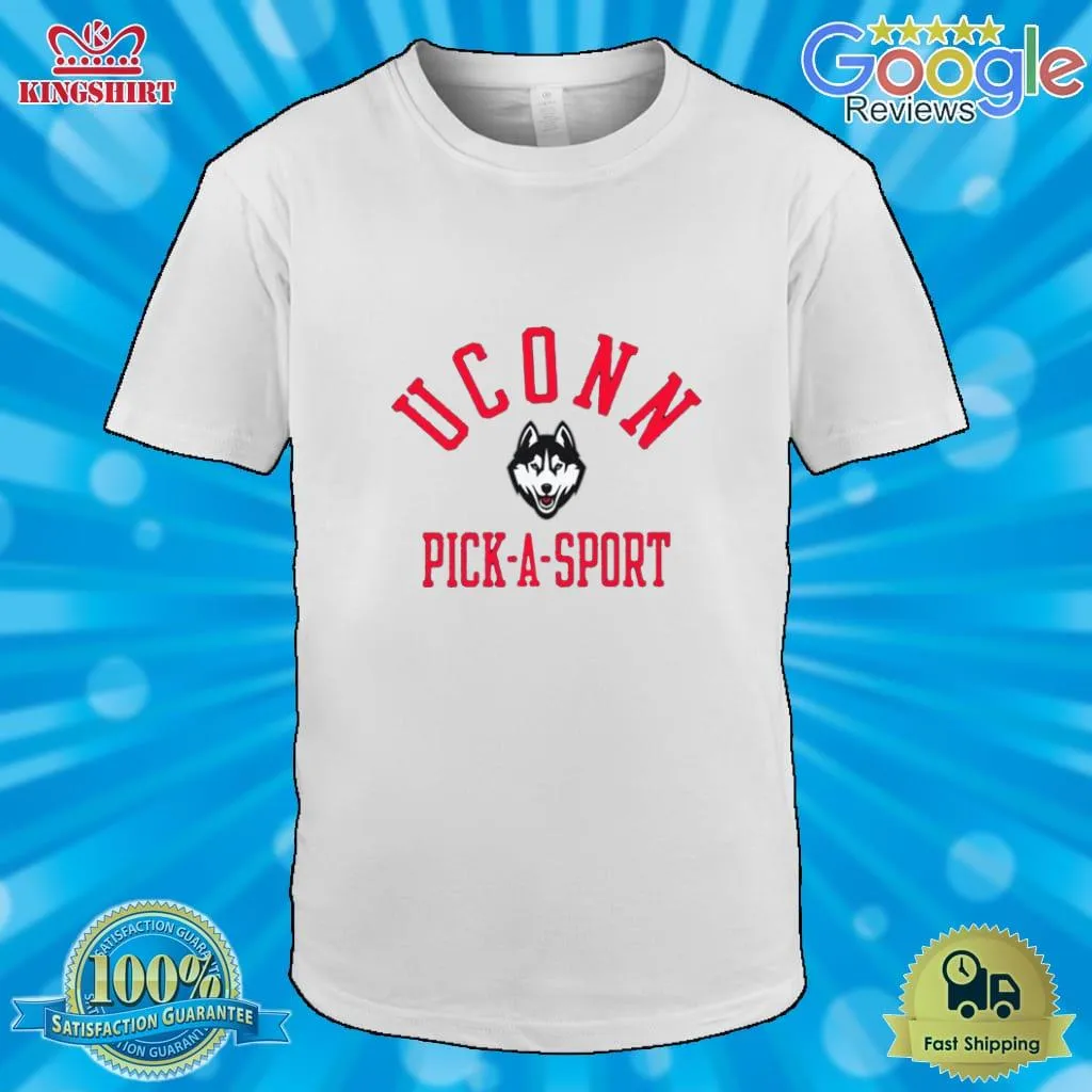 Love Shirt Uconn Huskies Logo Pick A Sport Shirt Size up S to 4XL