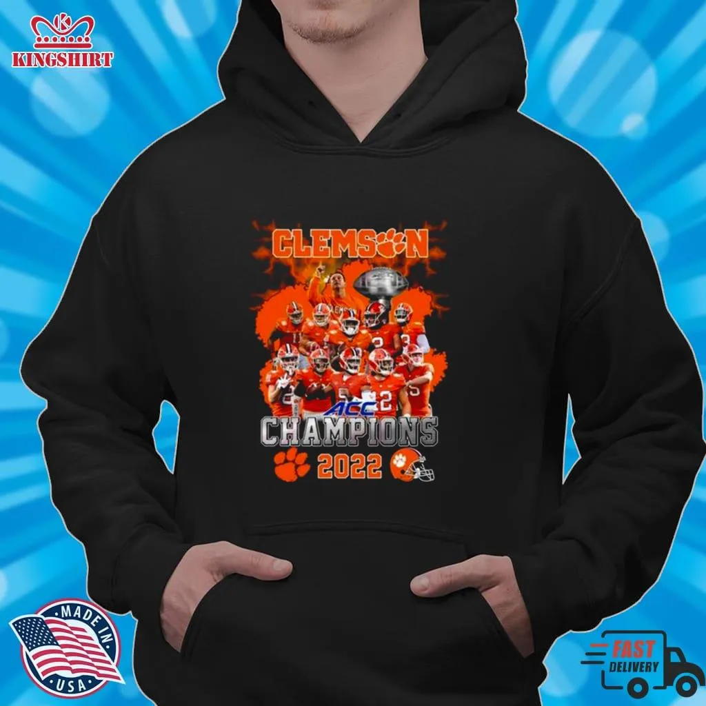 Love Shirt Clemson Tigers ACC Champions 2022 Shirt Youth Hoodie