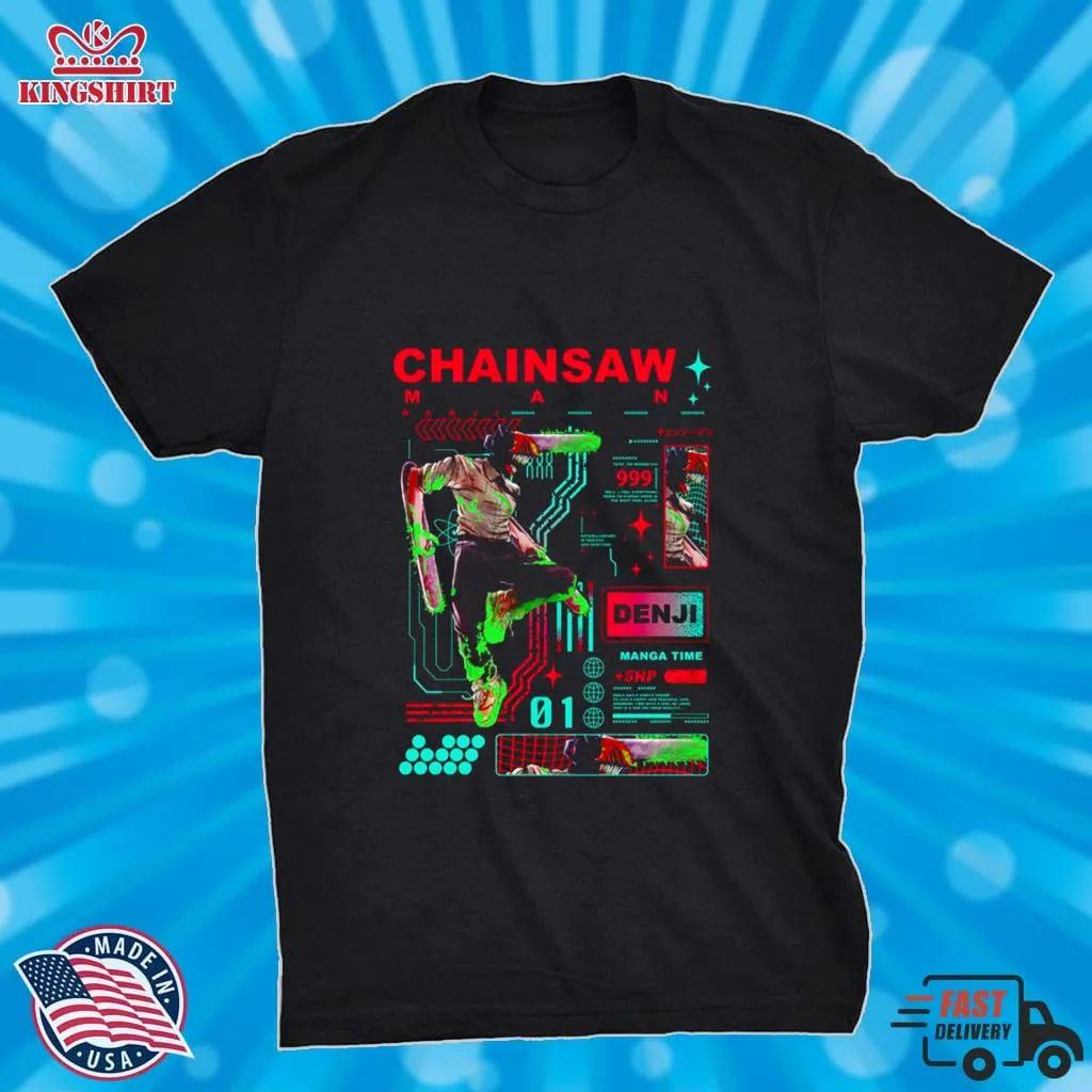 Original Denji Chainsaw Man Manga Urban Style Shirt Shirt