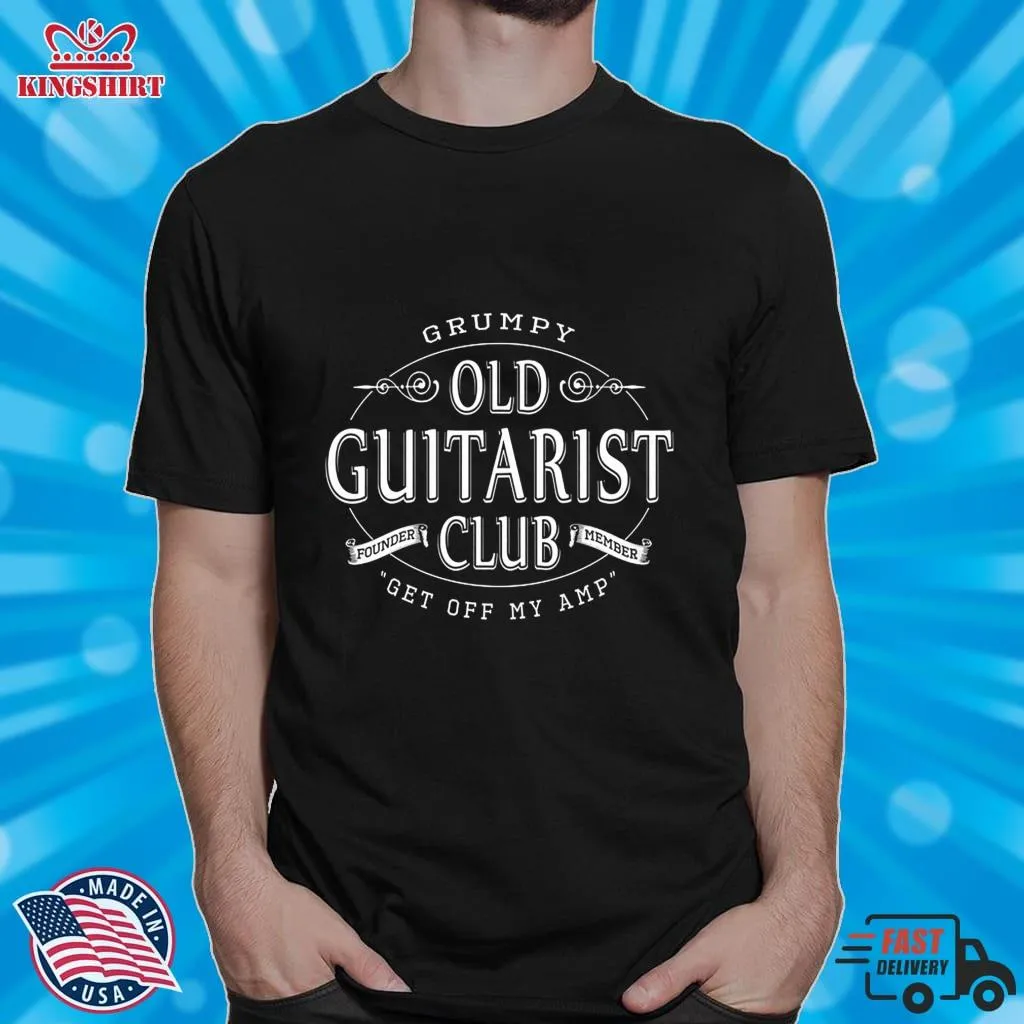 Love Shirt Grumpy Old Guitarist Club   Music Essential T Shirt Youth Hoodie