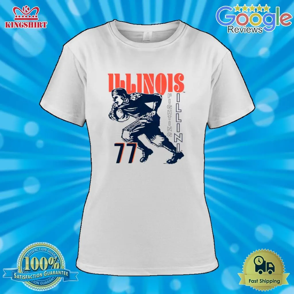 Funny Illinois Football Vintage Fighting Illini Shirt Unisex Tshirt