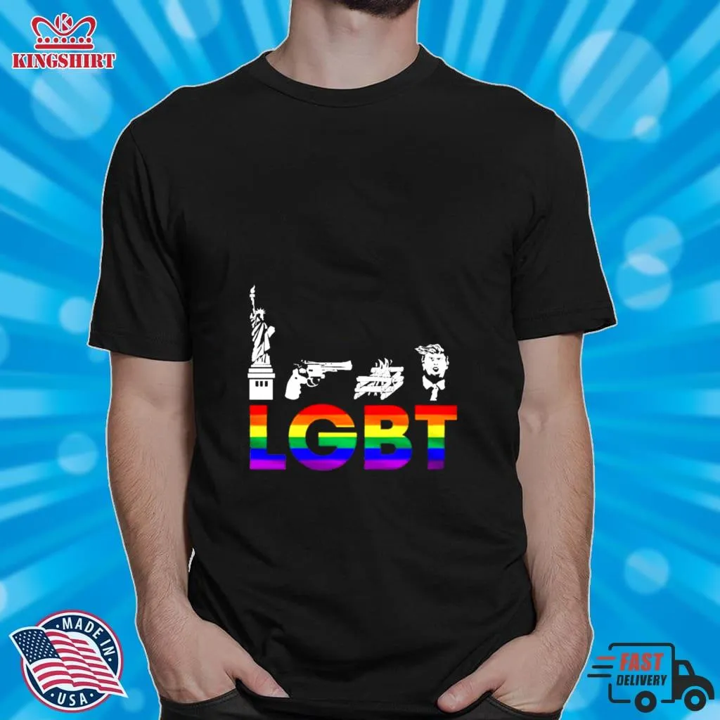 Official Liberty Guns Trump Lgbt Parody Shirt Shirt