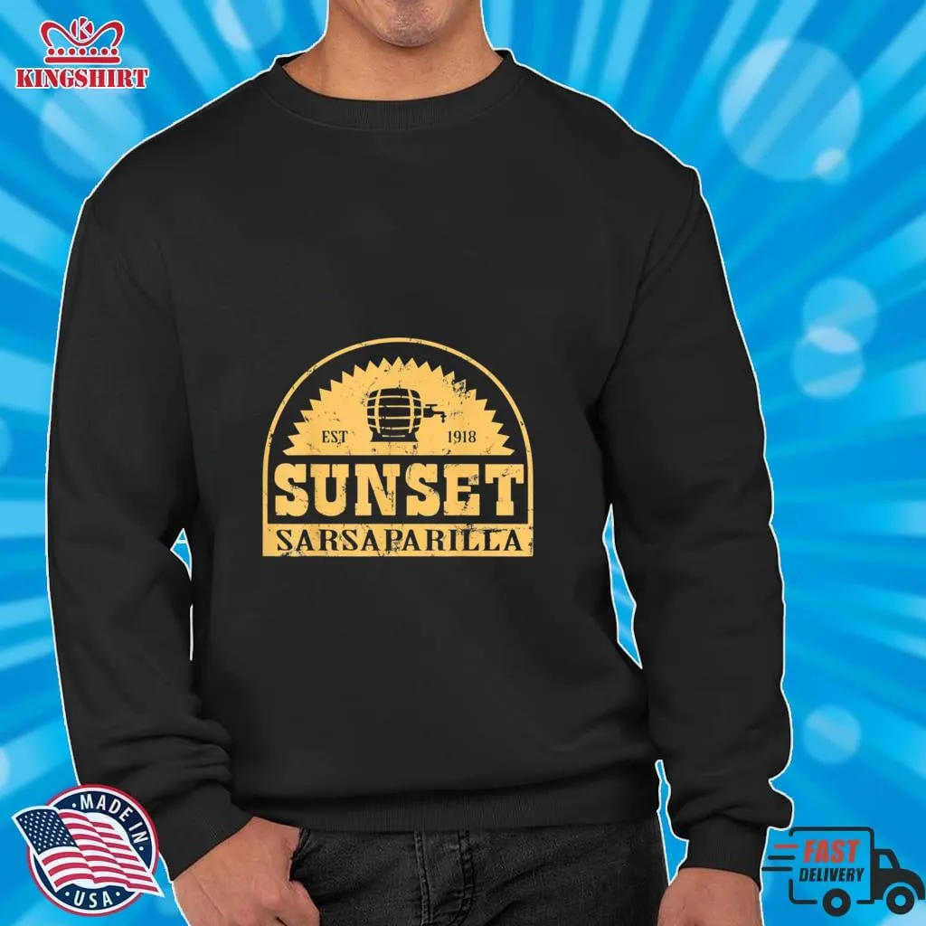 Oh Sunset Sarsaparillas Est 1918 T Shirt Size up S to 4XL