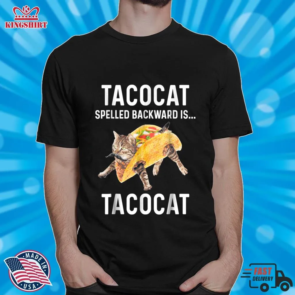 Be Nice Tacocat Spelled Backward Is Tacocat   Love Cat And Taco Essential T Shirt Men T-Shirt