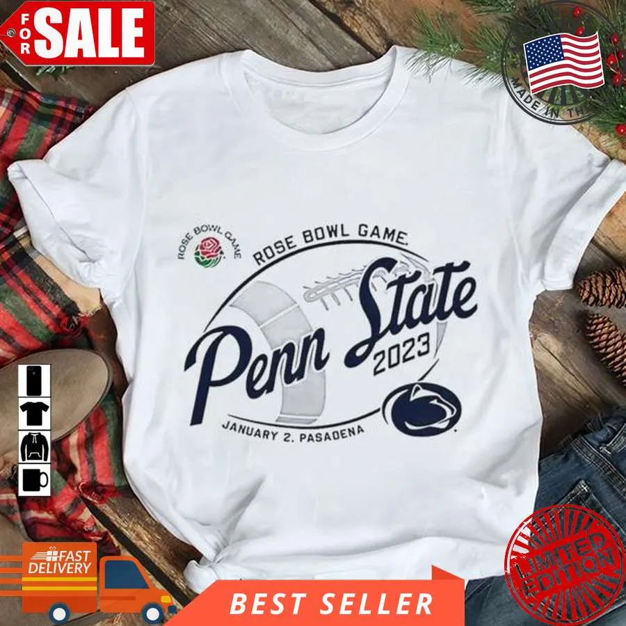 Funny Rose Bowl Game Penn State 2023 January 2 Pasadena Shirt Plus Size