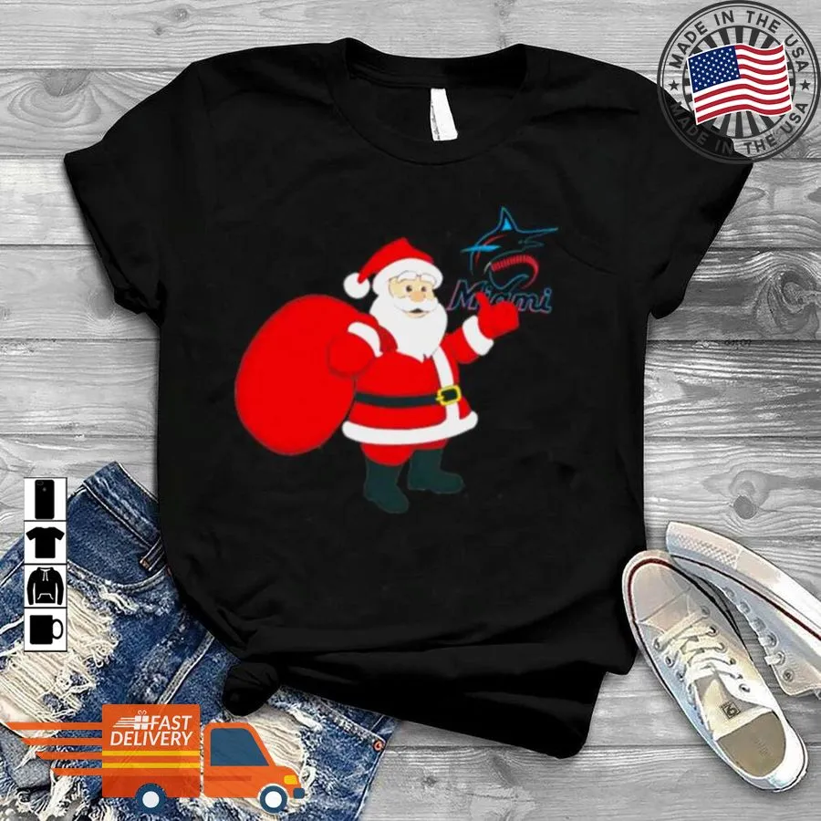 Official Santa Claus Miami Marlins Mlb Christmas 2022 Shirt Shirt