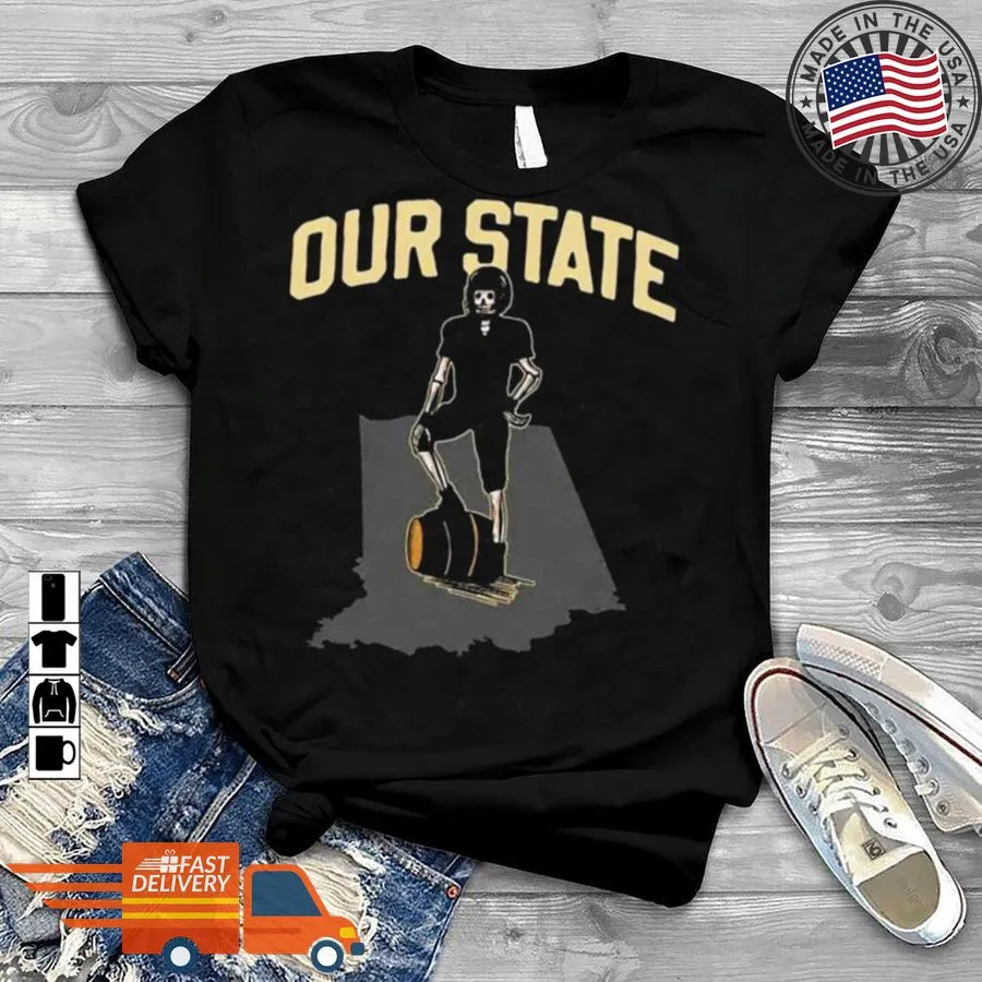 Hot Skeleton Our Sate Football Map Shirt Plus Size