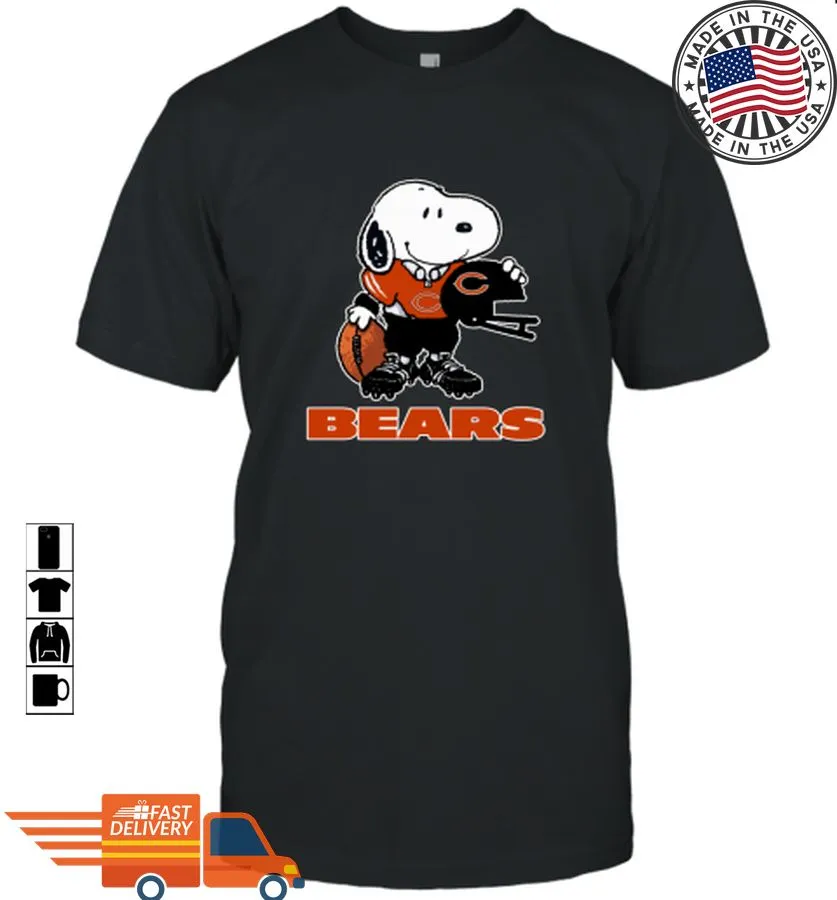 Official Snoopy A Strong And Proud Chicago Bears Player Nfl Shirt