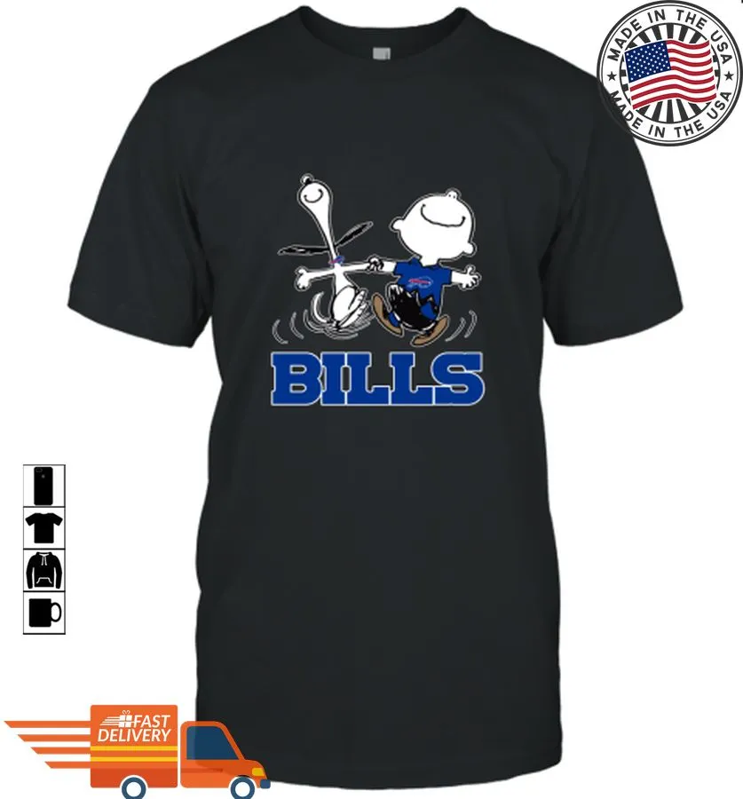 Oh Snoopy And Charlie Brown Happy Buffalo Bills Nfl Long Sleeve