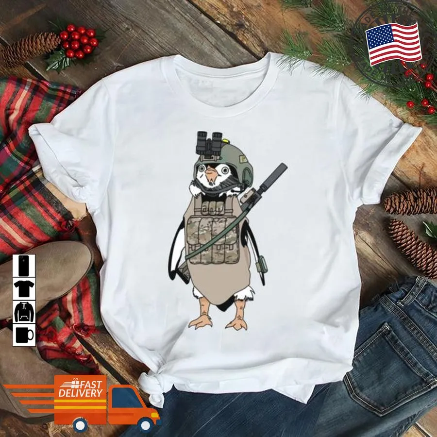 Awesome Tactical Penguin Tri Blend For Gamer Shirt Long Sleeve