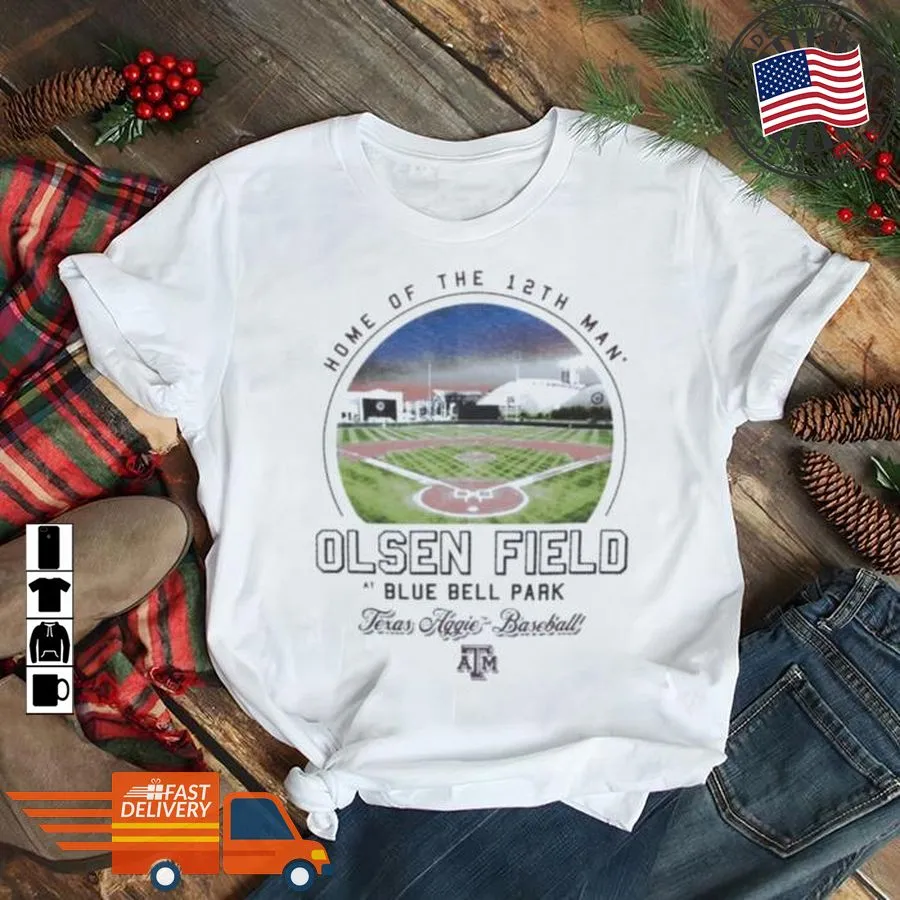Love Shirt Texas Aandm Home Of The 12Th Man Olsen Field Blue Bell Park Texas Aggie Baseball Shirt Youth Hoodie