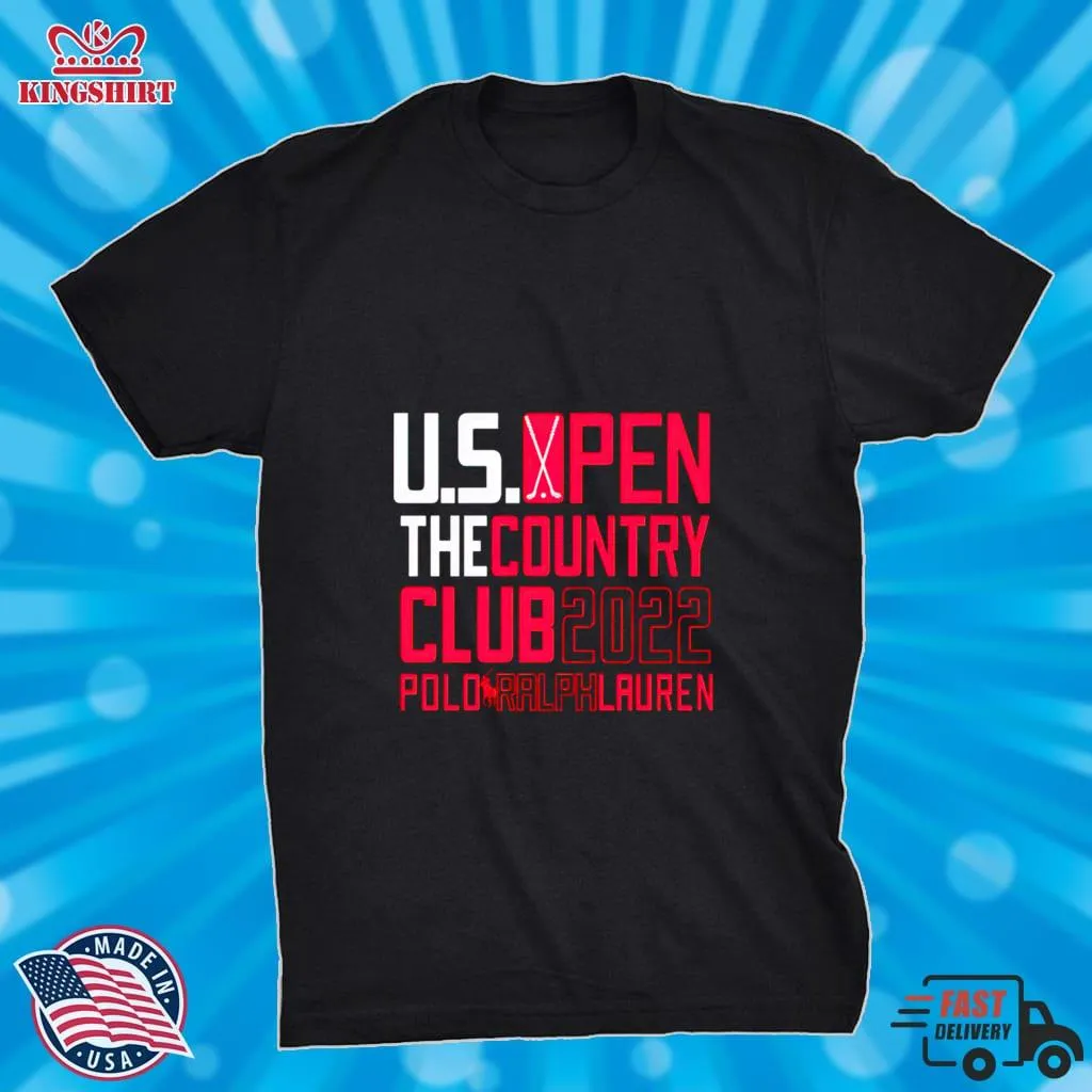 Romantic Style 2022 U.S. Open The Country Polo Ralph Lauren Shirt V-Neck Unisex