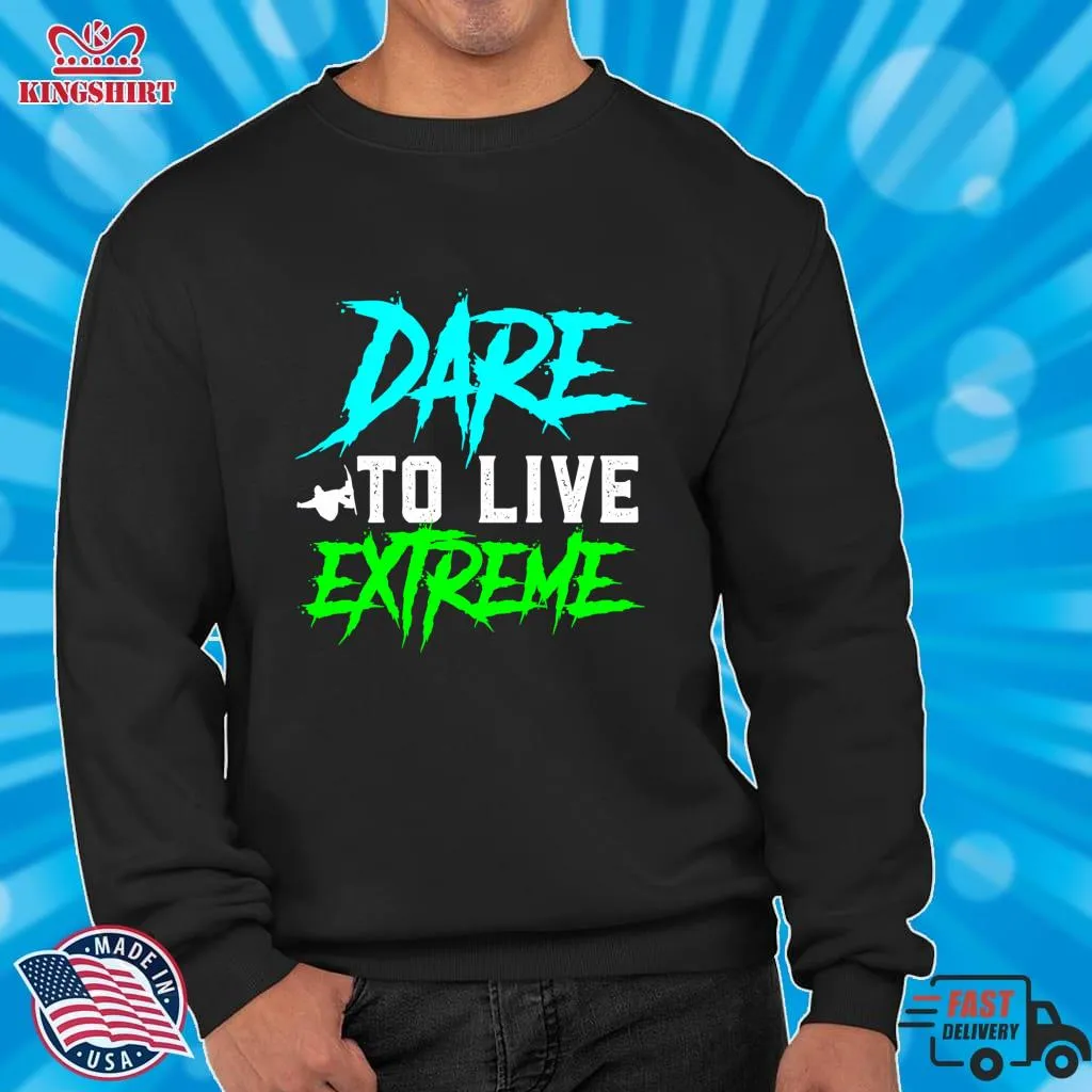 Awesome Dare To Live Extreme Snowboarding Winter Sport Zipped Hoodie Size up S to 4XL
