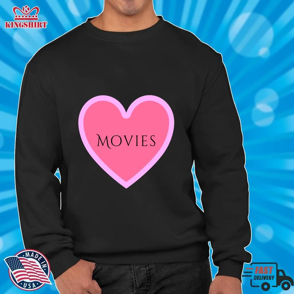 Free Style I Heart Movies Classic T Shirt Unisex Tshirt