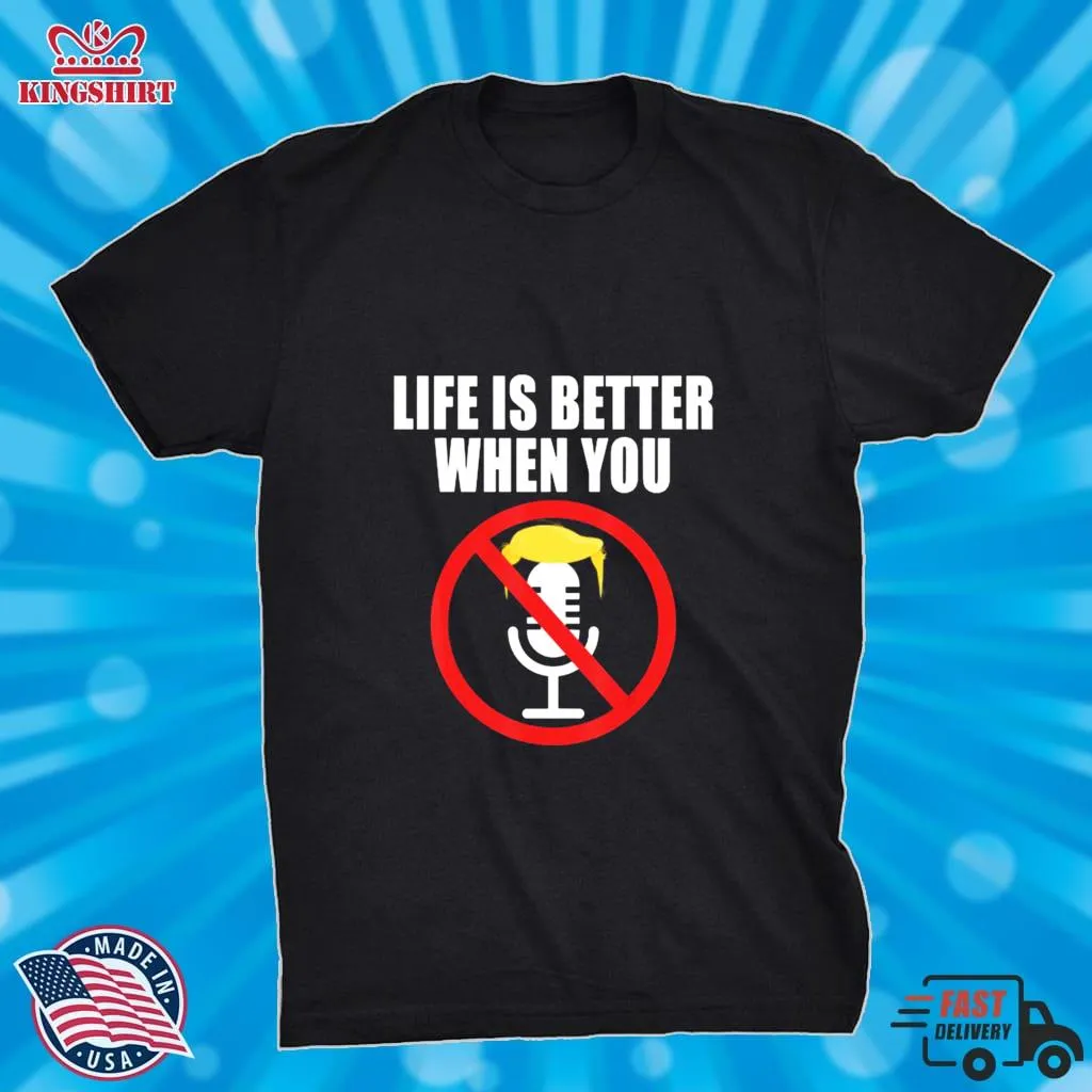 Vote Shirt Life Is Better When You Mute Him Trump 2020 Shirt Unisex Tshirt