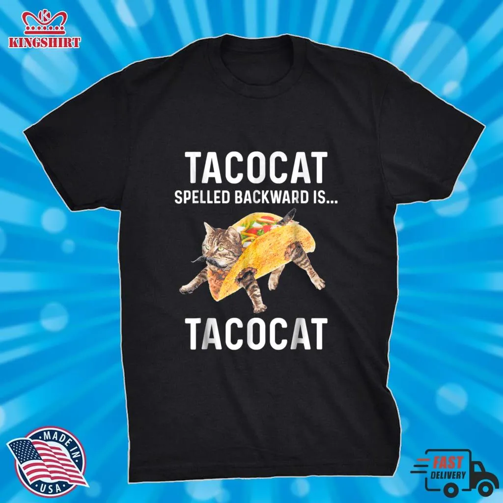 Be Nice Tacocat Spelled Backward Is Tacocat   Love Cat And Taco Essential T Shirt Men T-Shirt