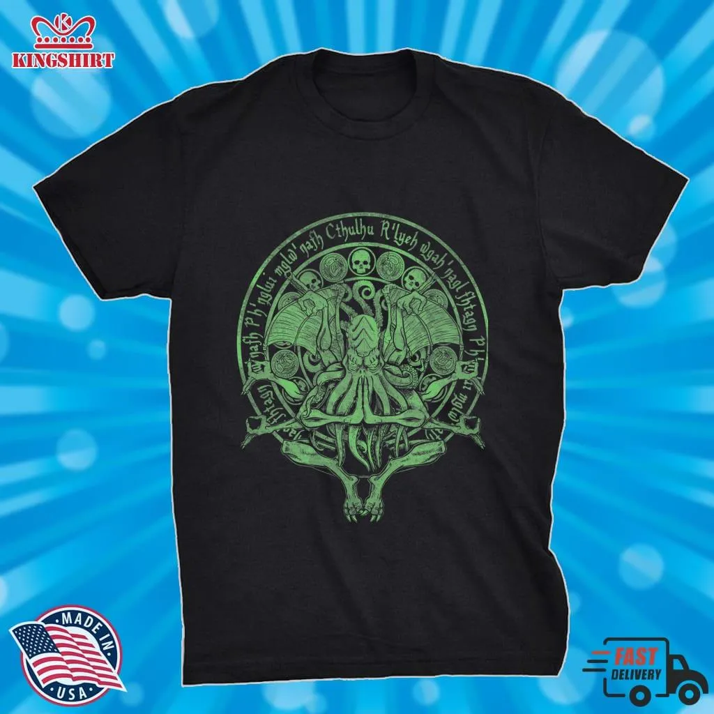 Vote Shirt The Idol Sick Green Variant Cthulhu God Art Classic T Shirt Tank Top Unisex