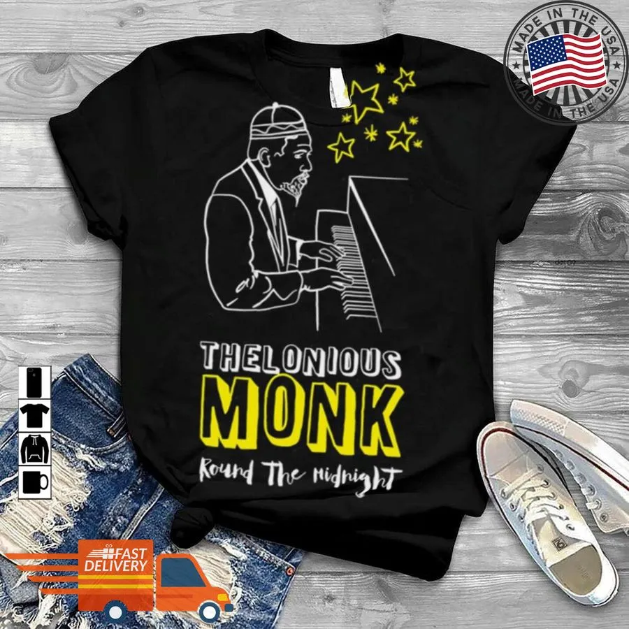 Official Thelonious Monk Giants Of American Music Round The Mindnight Shirt Shirt