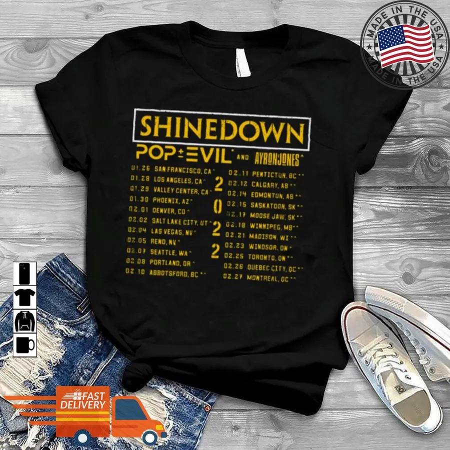 Free Style To Make Them Realize This Is My Life Shinedown 2022 Tour Date Shirt Women T-Shirt