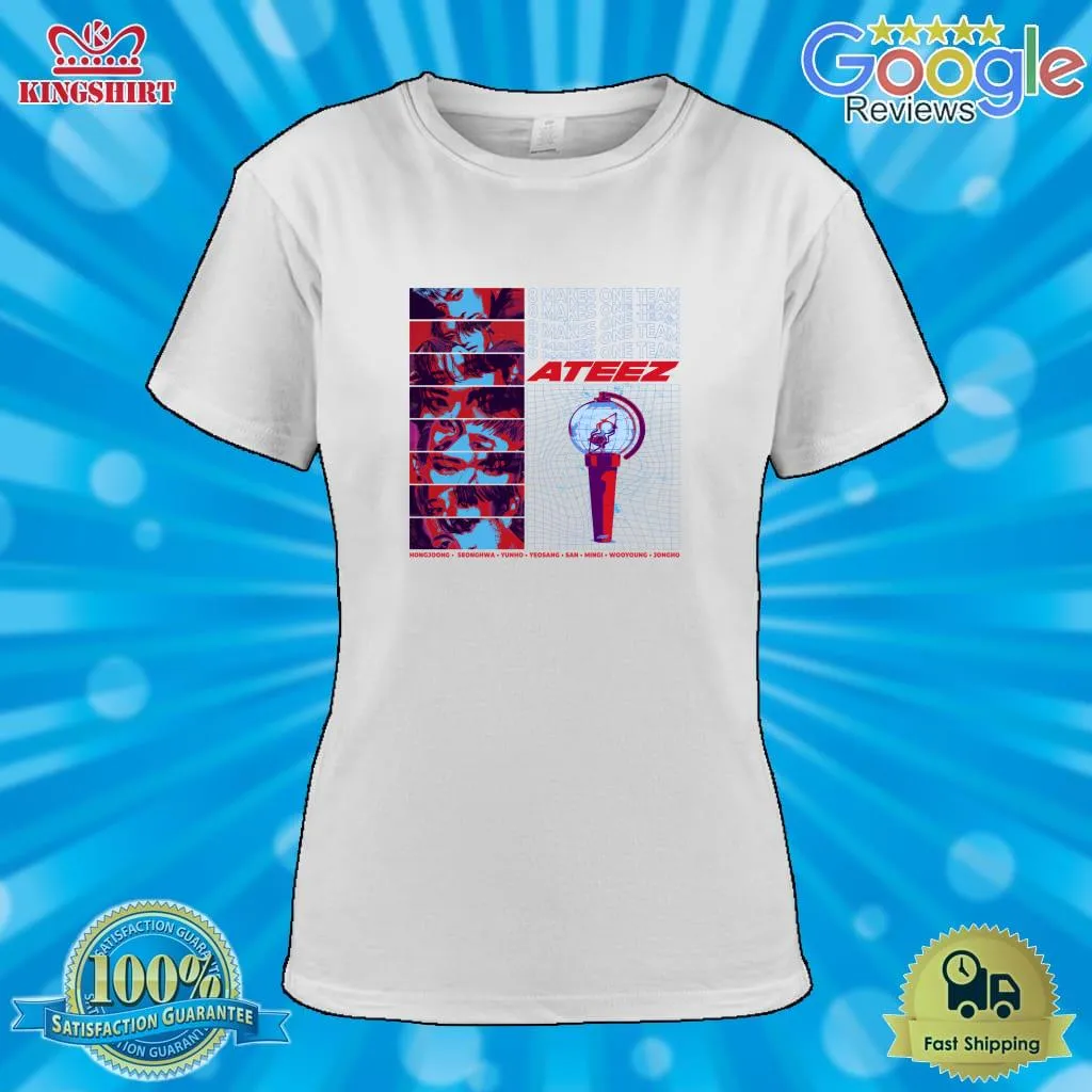 Oh Ateez OT8 Retro Streetwear Inspired Design Classic T Shirt Long Sleeve
