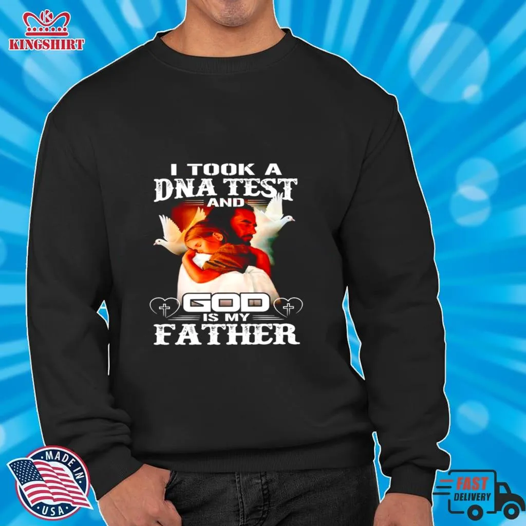 Vintage I Took A DNA Test And God Is My Father Shirt Youth T-Shirt