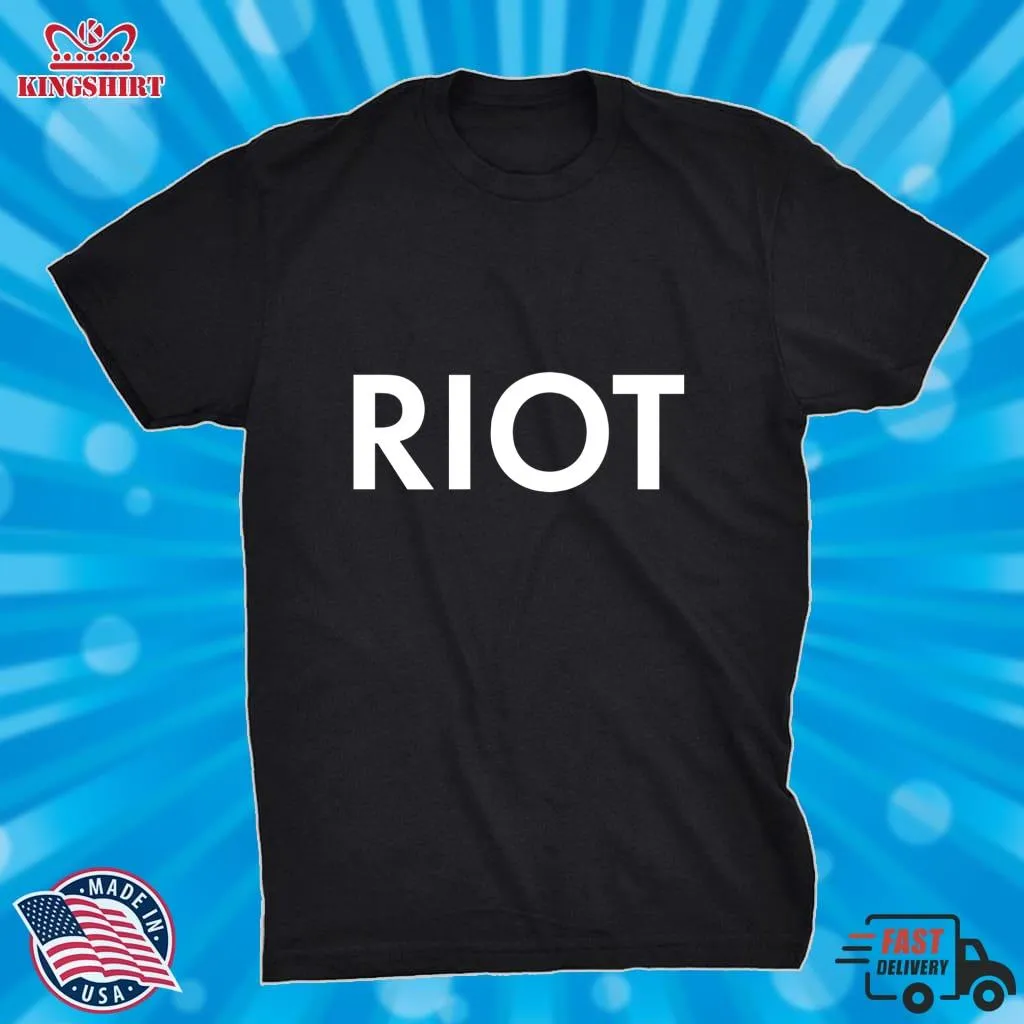 Awesome RIOT White Essential T Shirt Long Sleeve