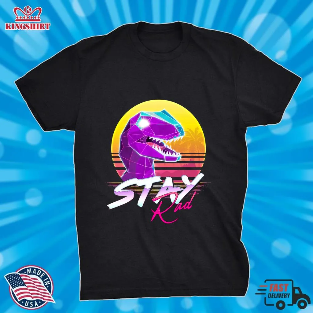 Vintage Stay Rad Velociraptor Dinosaur Tank Top Youth T-Shirt