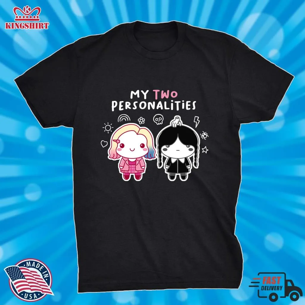 Pretium Two Personalities Classic T Shirt Plus Size