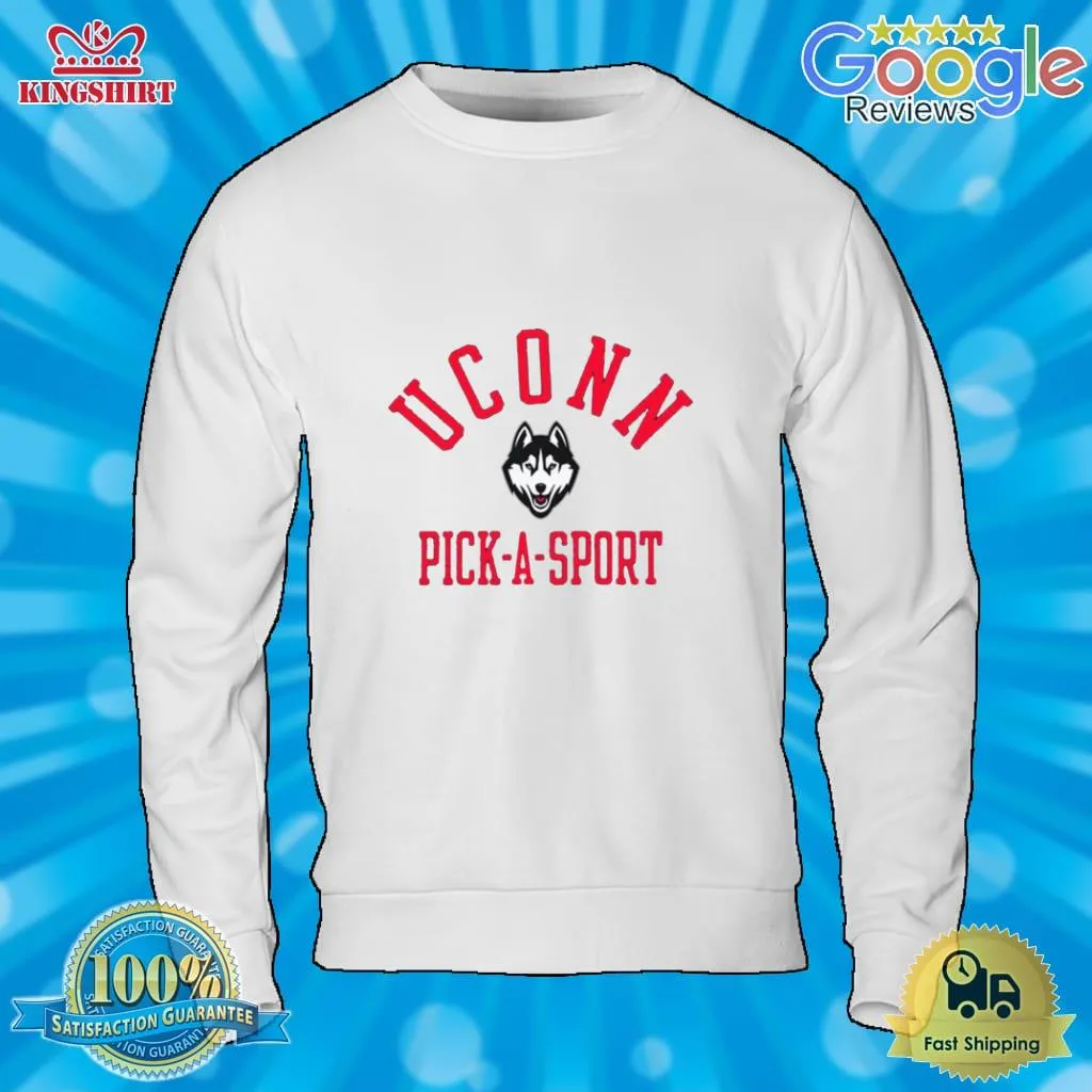 Love Shirt Uconn Huskies Logo Pick A Sport Shirt Size up S to 4XL