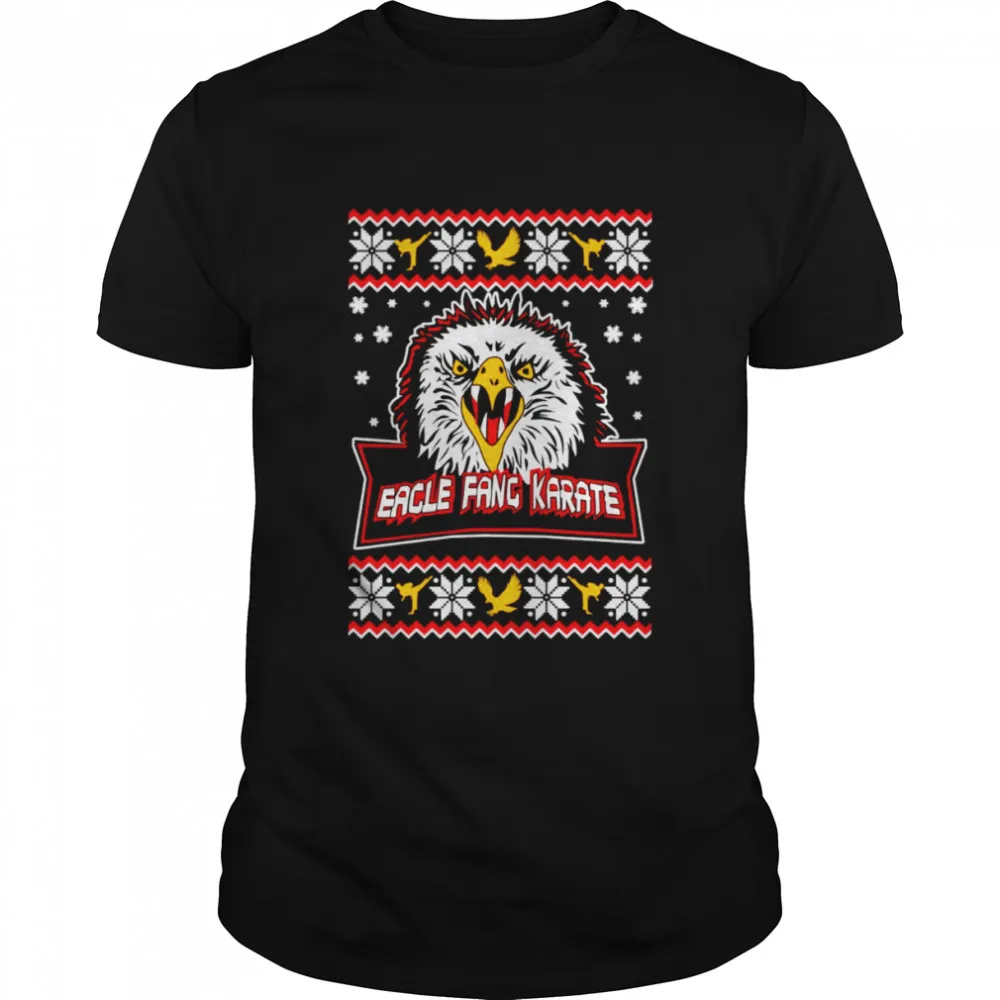 Free Style Ugly Cobra Kai Eagle Fang Karate Christmas Jumper Shirt Women T-Shirt