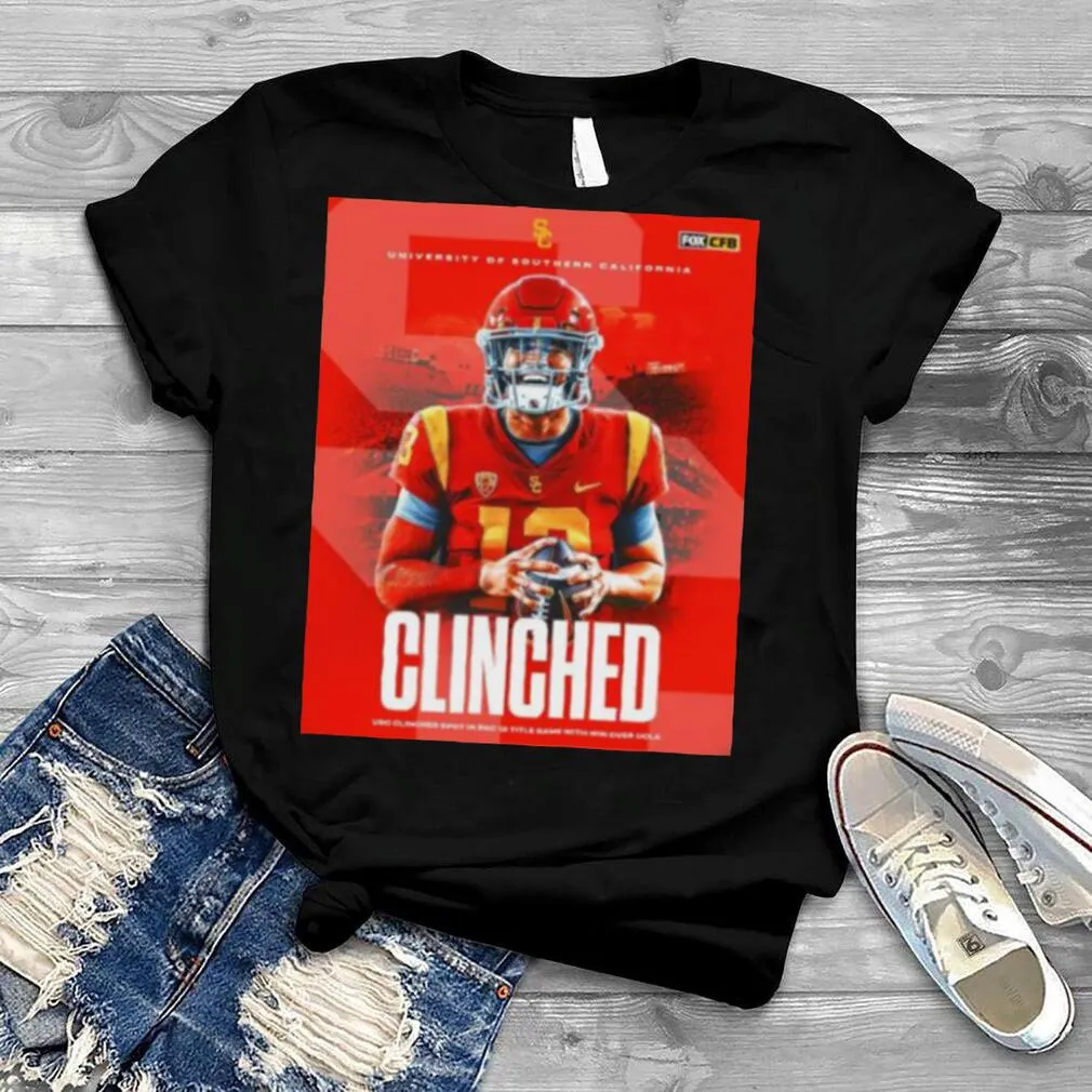 Vote Shirt University Of Southern California Football 2022 Pac 12 Cinched Shirt V-Neck Unisex