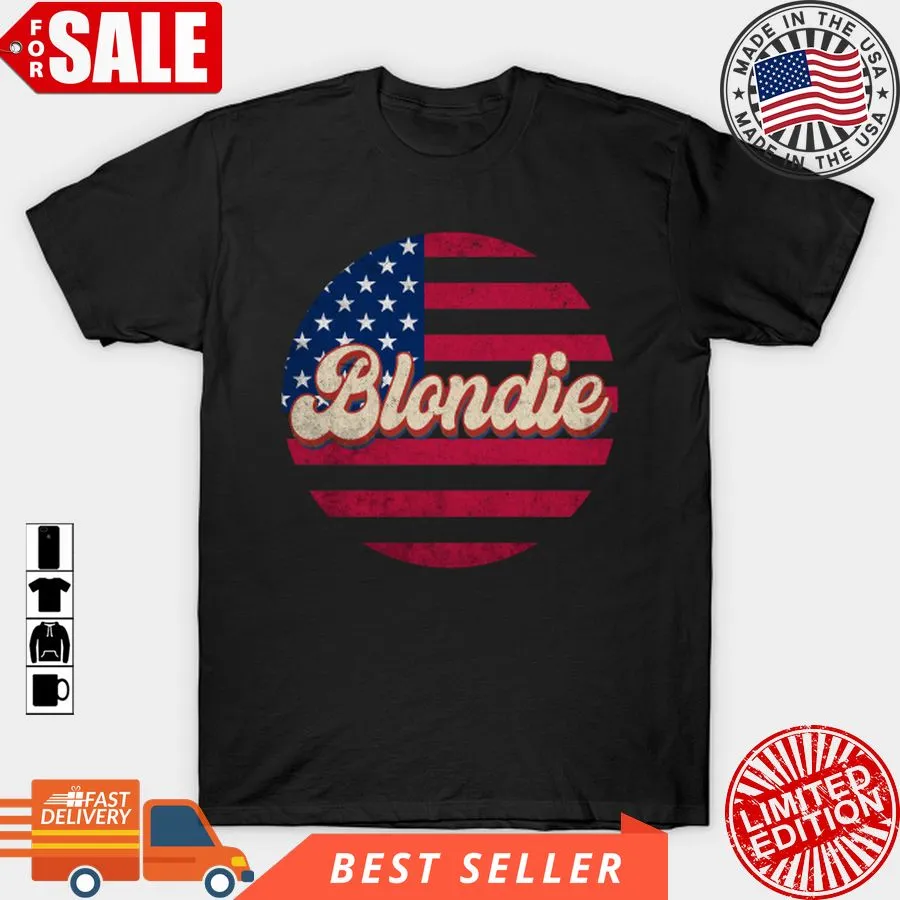 Best Vintage Blondie Proud Name Personalized Styles American Flag T Shirt, Hoodie, Sweatshirt, Long Sleeve Plus Size