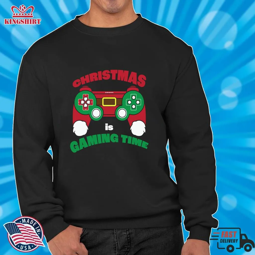 Awesome Christmas  Gaming Time Pullover Hoodie Size up S to 4XL