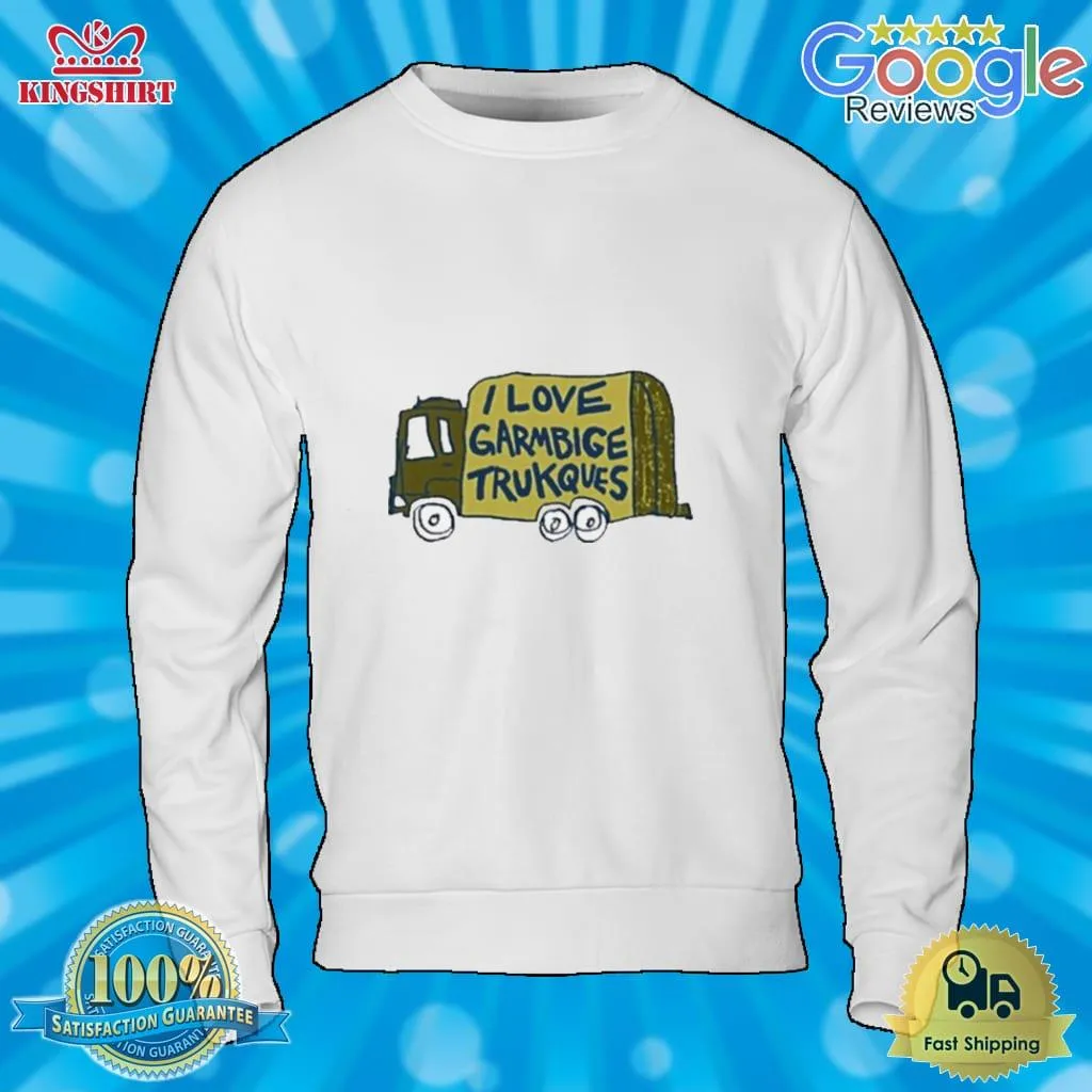 Awesome I Love Garbage Trucks Official Shirt Long Sleeve