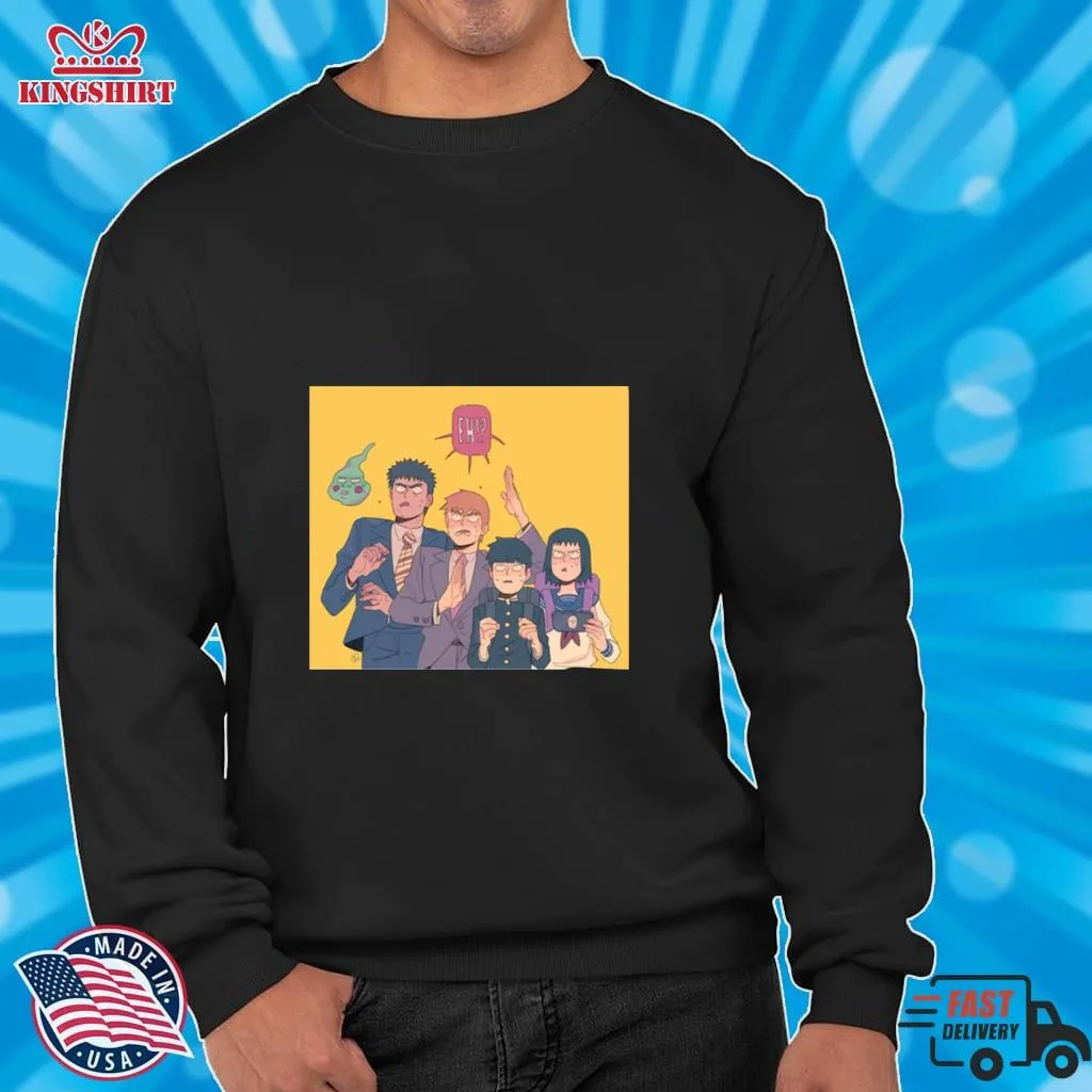Original Mob Psycho Squad Funny Design Shirt Size up S to 4XL