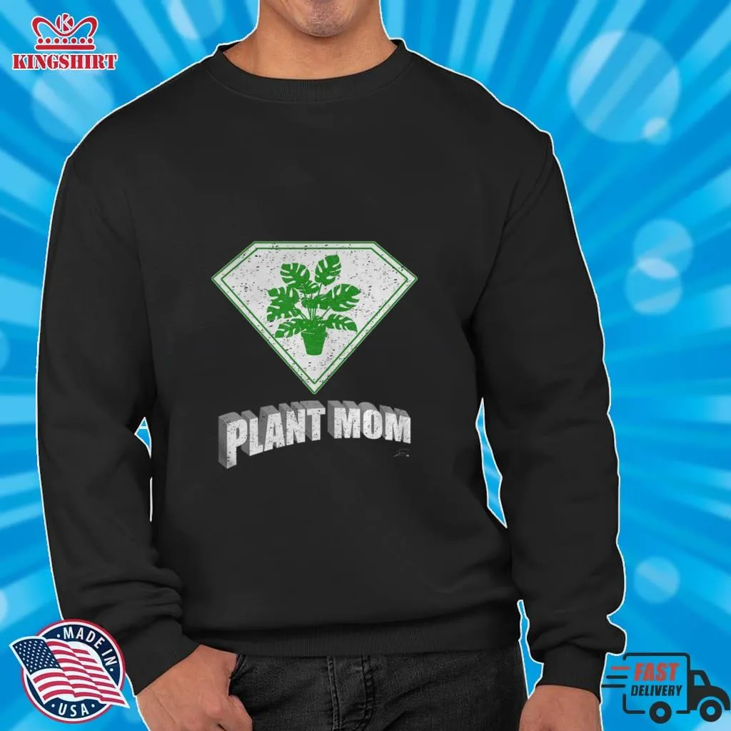 Pretium Plant Mom Super Hero Halloween Costume Monstera Deliciosa Shirt Plus Size