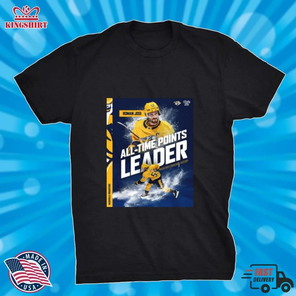 Pretium Roman Josi All Time Points Leader Shirt Plus Size