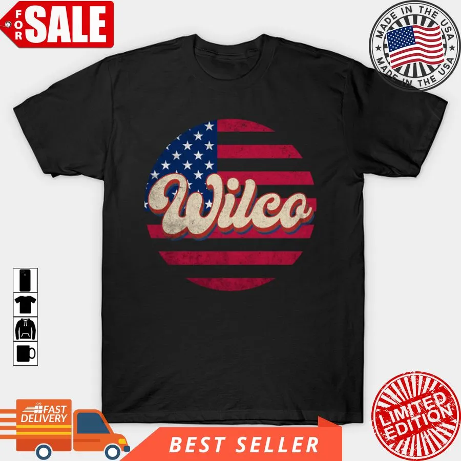 Original Vintage Wilco Personalized American Flag Proud Name T Shirt, Hoodie, Sweatshirt, Long Sleeve Size up S to 4XL