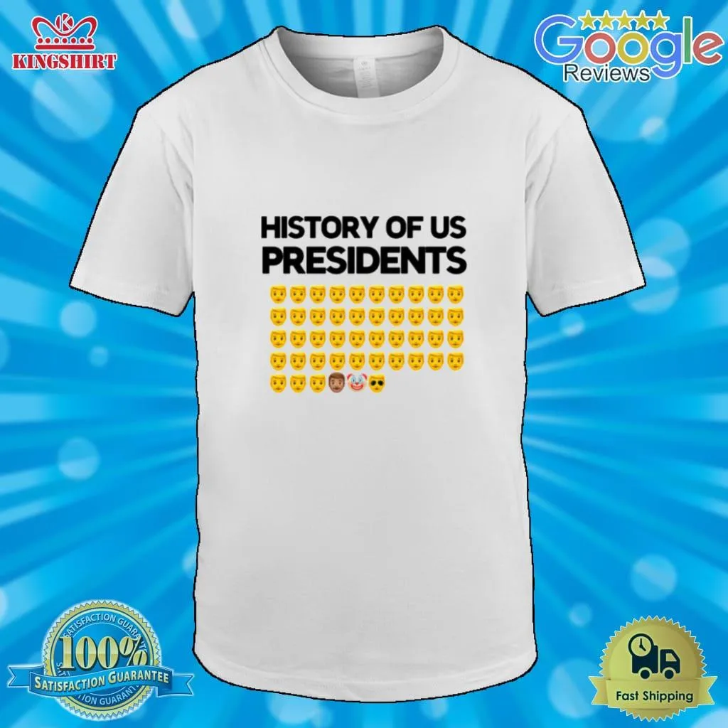 Vintage History Of Us Presidents Emoji Funny Design Shirt Youth T-Shirt