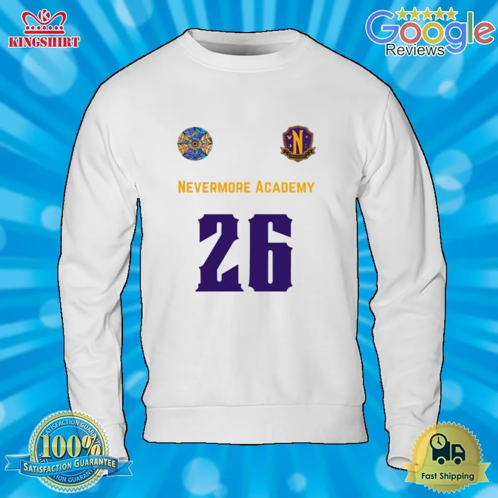 Pretium Nevermore Academy 26 Wednesday Netflix Show Shirt Hoodie
