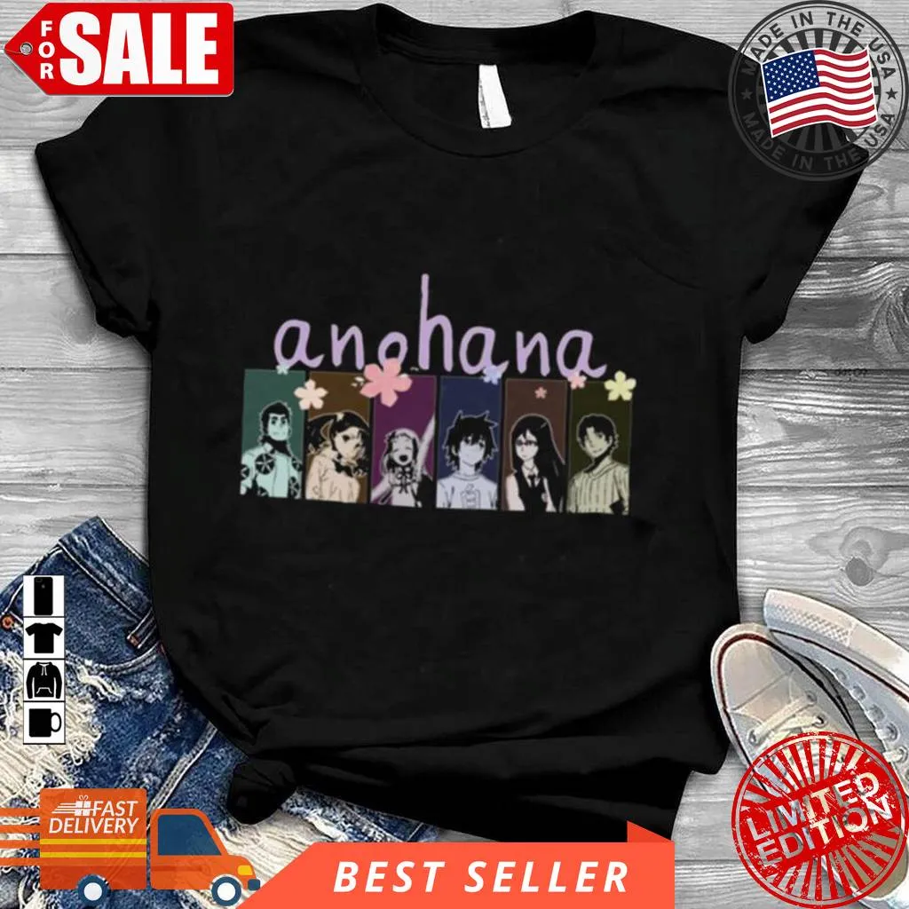 Anohana Anohana Anime Characters Shirt Comfortable T-shirt