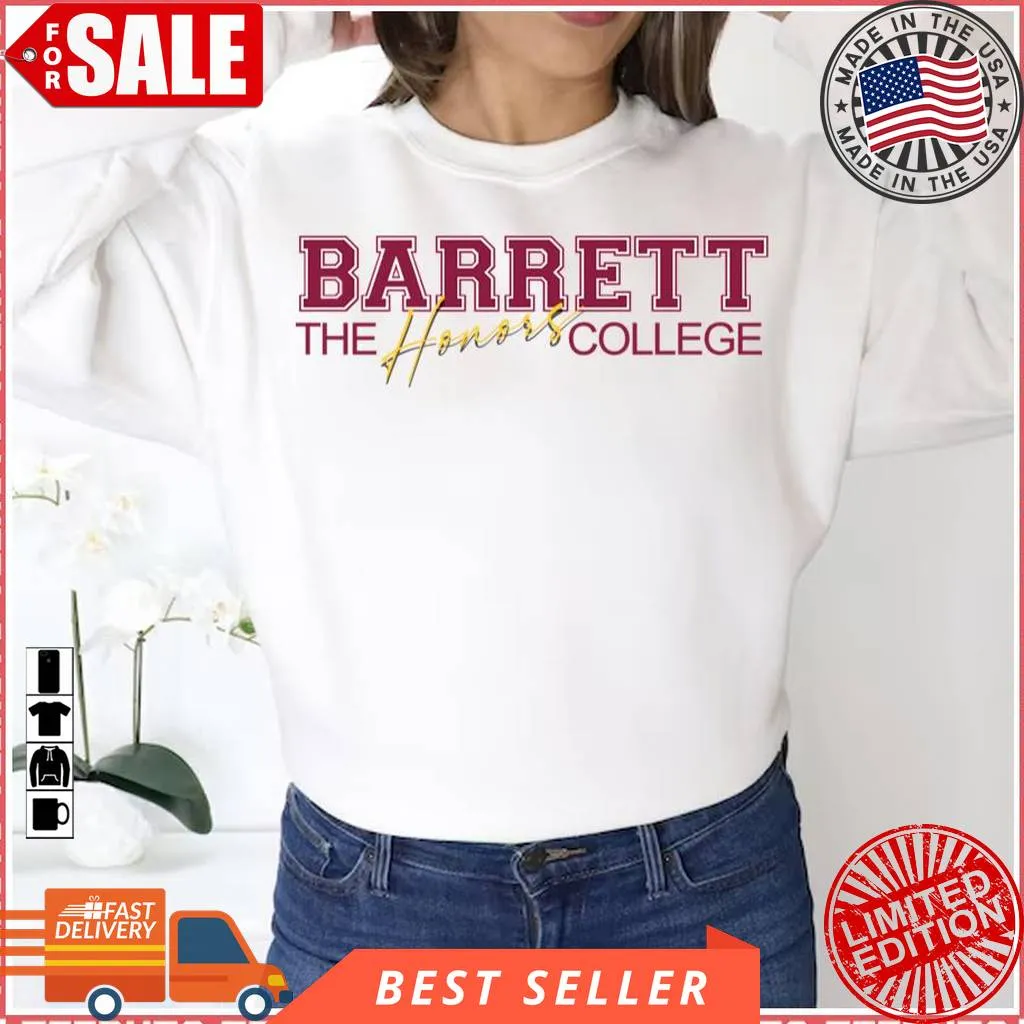 Original Barrett Honors College Red Logo Unisex Sweatshirt Shirt