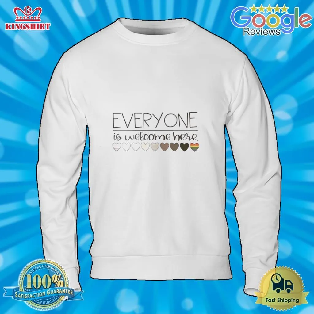 Everyone Is Welcome Here Lgbt Shirt Vintage T-shirt