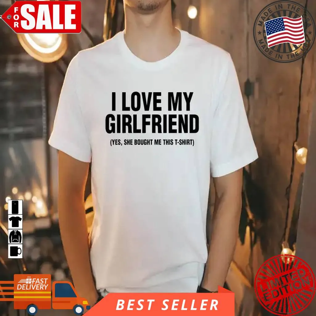 Boyfriend Shirt, Funny Men's T Shirt Cotton T-shirt